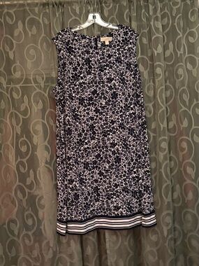 MICHAEL Michael Kors plus size 3X black-and-white sundress.